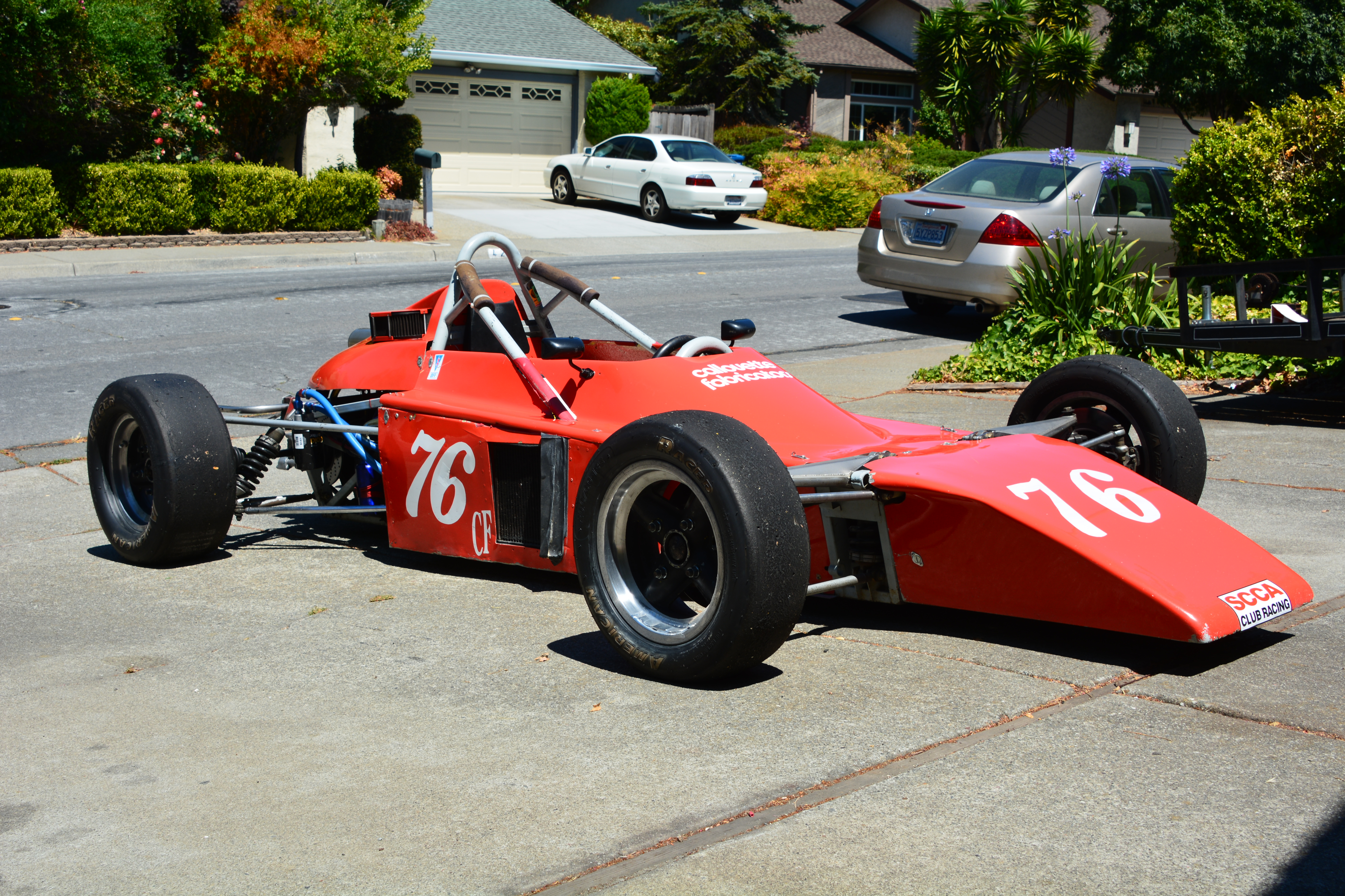 Third or fourth kit built by RB Haines of Columbia South Carolina.  Rollin Butler (Cricket Farm Motors) 1974 1977 <br><br>Jim Brookshire 1977 - 1980 <br><br>Tump Clements 1980 - 9/2004 <br><br>Acquired as a project by Dan Wise 9/2004. Completed and raced from 2007 to 2015 in SF Region SCCA and CSRG Vintage.  <br><br>Bob McNeil, Aug. 2015, written off.